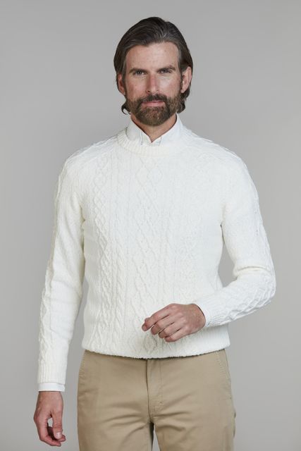 Crew Neck Cable Knit