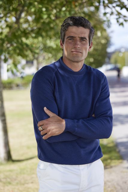 Crew Neck College Sweater