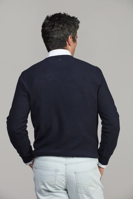 Merino Crew Neck Structure Knit