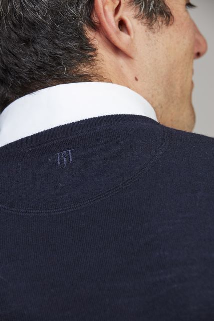 Merino Crew Neck Structure Knit