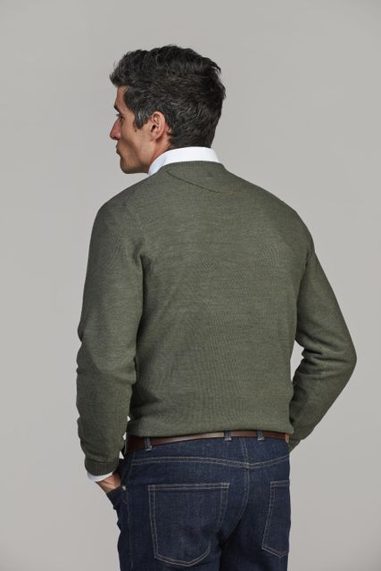 Merino Crew Neck Structure Knit