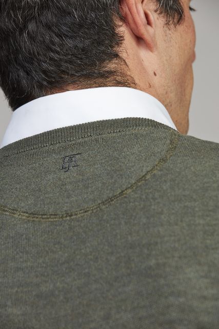 Merino Crew Neck Structure Knit
