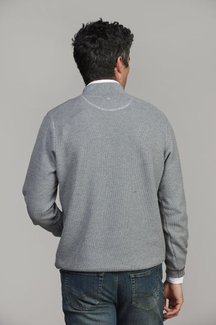 Half Zip Structure Knit