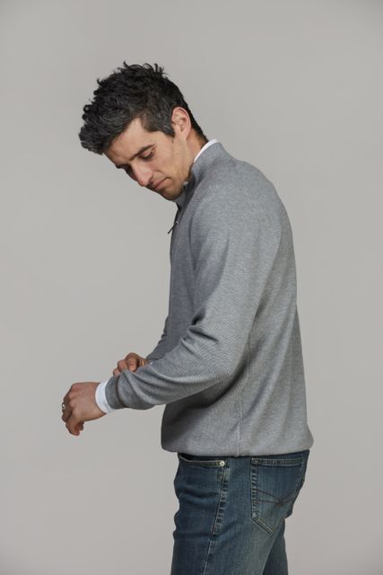 Half Zip Structure Knit