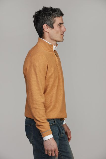 Half Zip Structure Knit