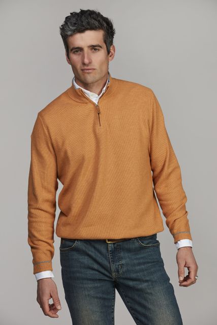 Half Zip Structure Knit