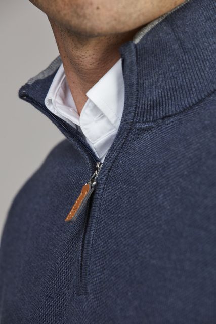 Half Zip Structure Knit