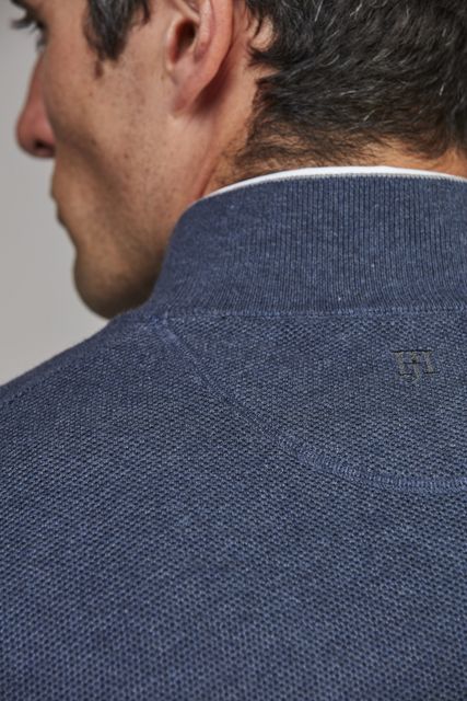 Half Zip Structure Knit
