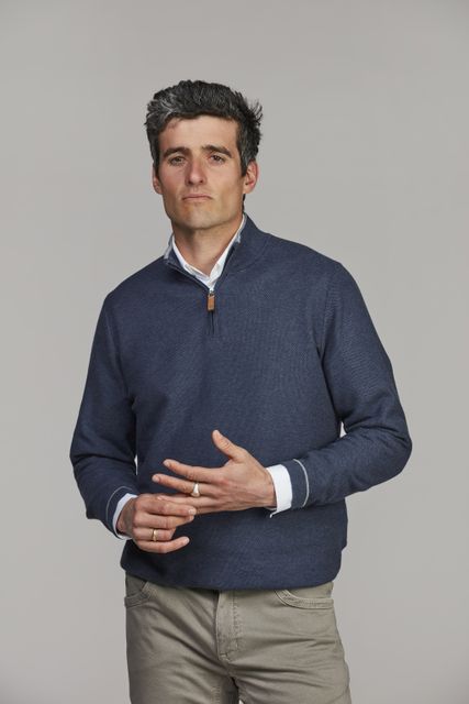 Half Zip Structure Knit