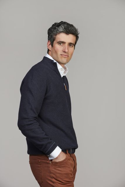 Half Zip Structure Knit