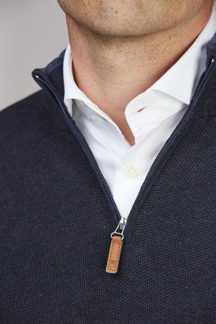 Half Zip Structure Knit