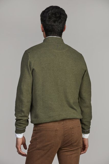 Half Zip Structure Knit