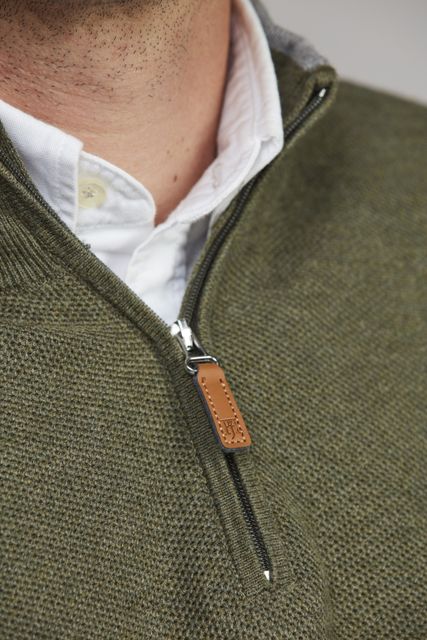 Half Zip Structure Knit