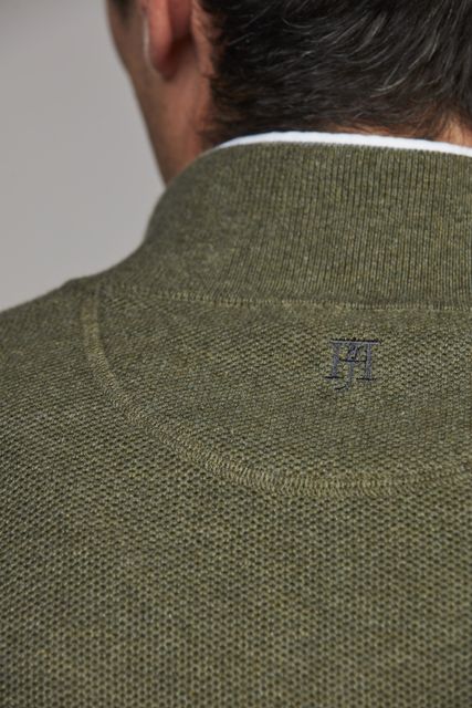 Half Zip Structure Knit