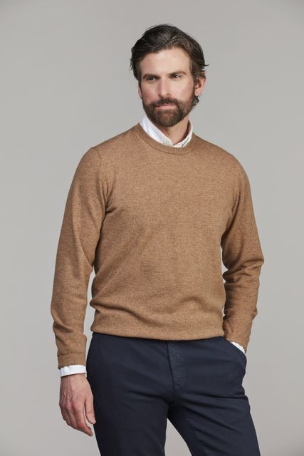 Refine Crew Neck Knit Refine Crew Neck Knit MÖRKBEIGE