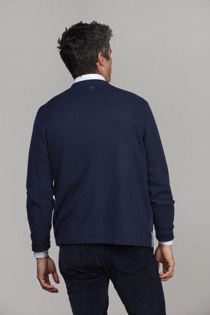 Woven Front Cardigan