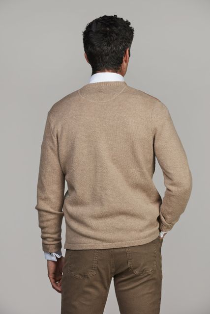 Woven Front Cardigan