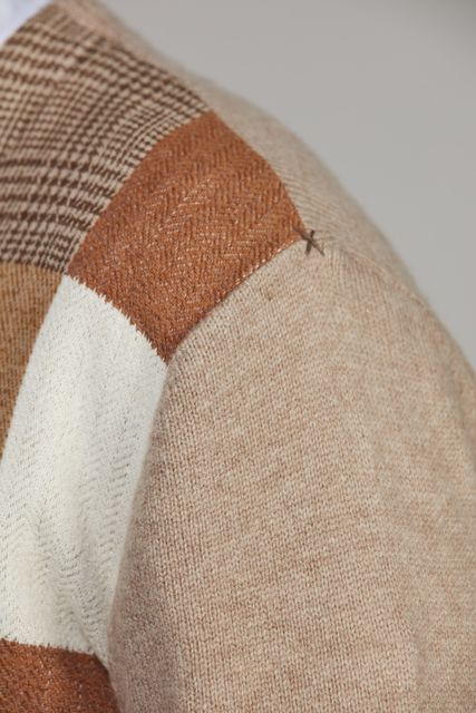 Woven Front Cardigan