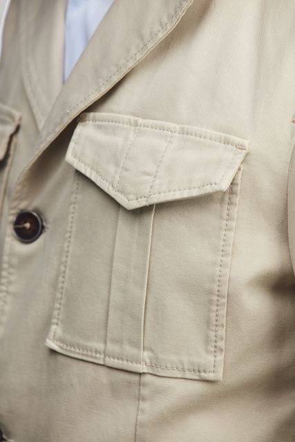 COTTON WASH SAFARI JACKET