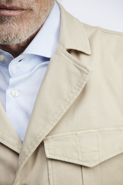 COTTON WASH SAFARI JACKET