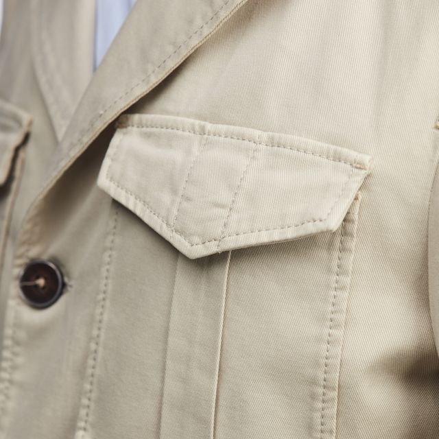 COTTON WASH SAFARI JACKET