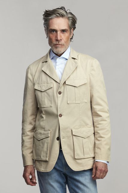 COTTON WASH SAFARI JACKET