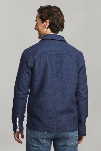 BIELLA LINEN OVERSHIRT