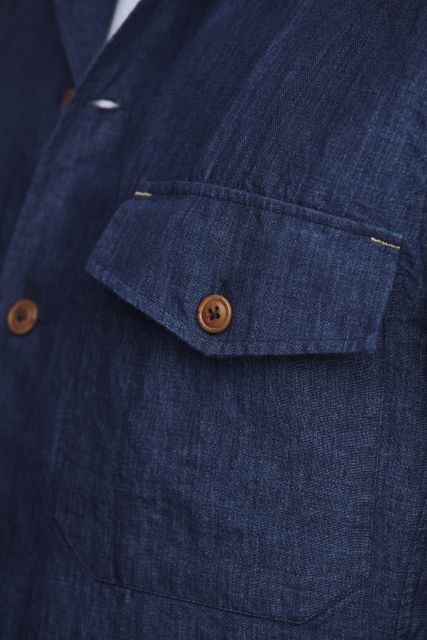 BIELLA LINEN OVERSHIRT