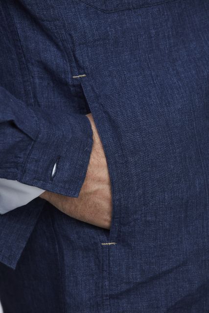 BIELLA LINEN OVERSHIRT