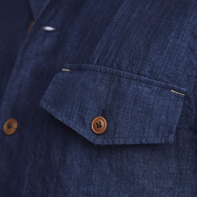 BIELLA LINEN OVERSHIRT