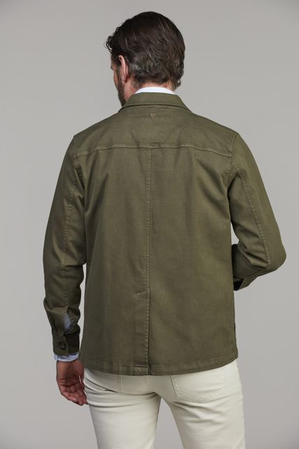 Herringbone Stretch Overshirt