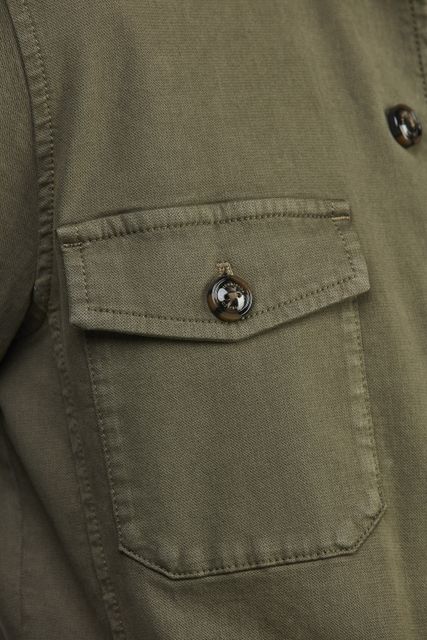 Herringbone Stretch Overshirt