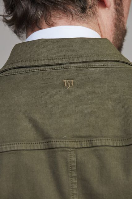 Herringbone Stretch Overshirt