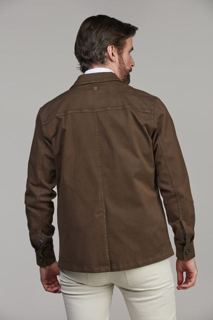 Herringbone Stretch Overshirt