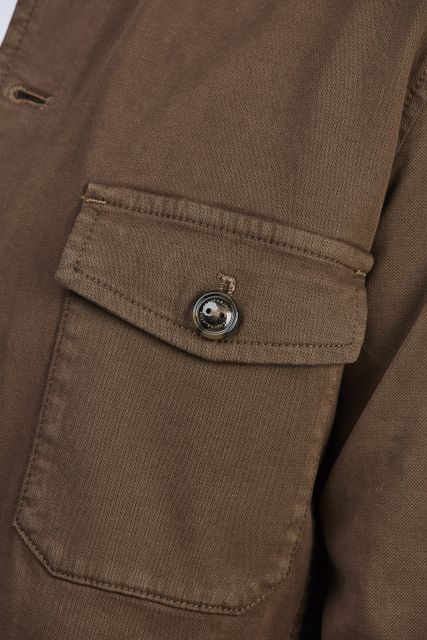 Herringbone Stretch Overshirt