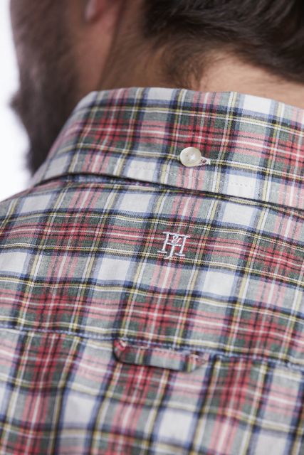 COTTON/LINEN CHECK SHIRT