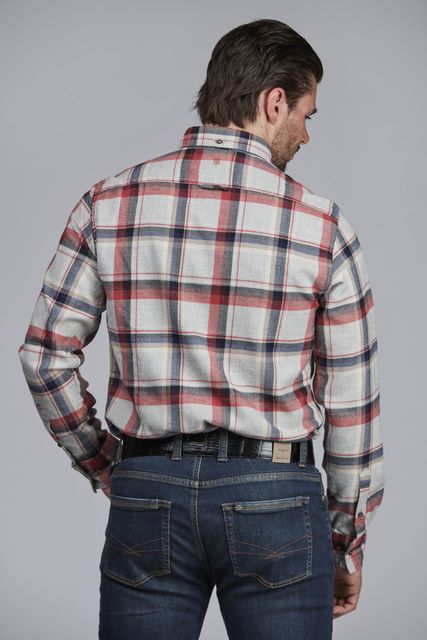 MELTON CHECK FLANNEL SHIRT