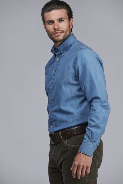 BLUE DENIM SHIRT