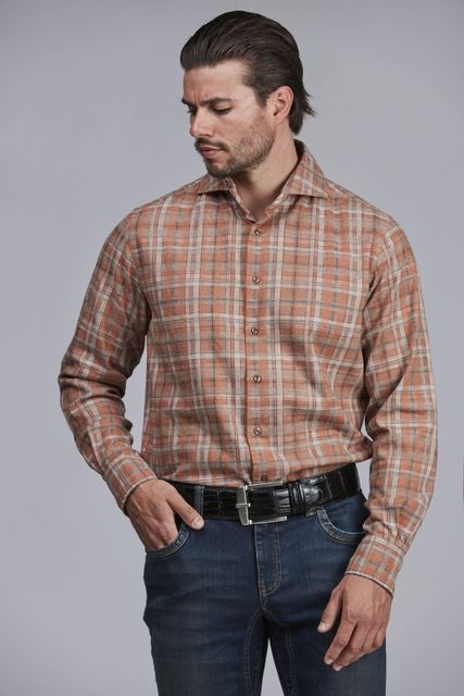 GRAFITE FLANNEL CHECK SHIRT