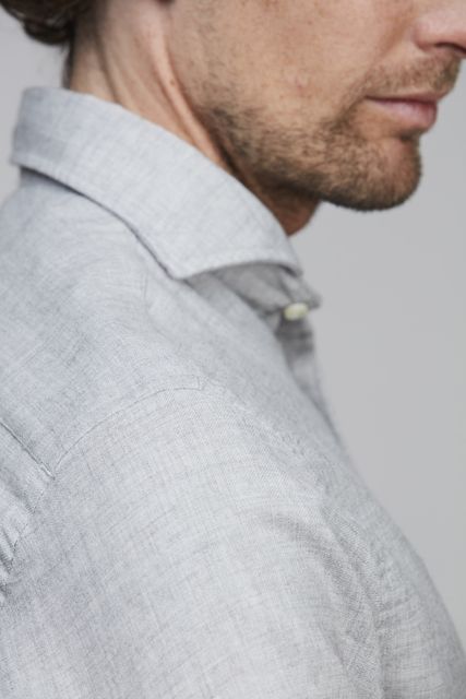 COTTON/WOOL MELANGE SHIRT