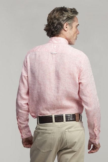 WHITE YARN LINEN SHIRT