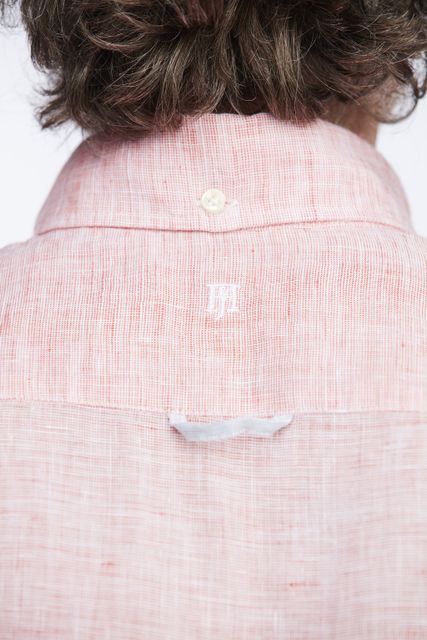 WHITE YARN LINEN SHIRT