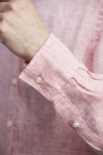 WHITE YARN LINEN SHIRT
