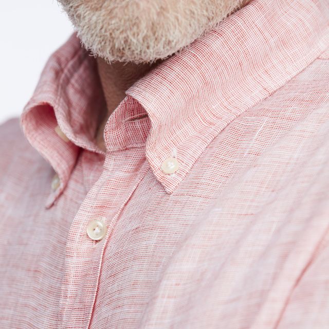 WHITE YARN LINEN SHIRT
