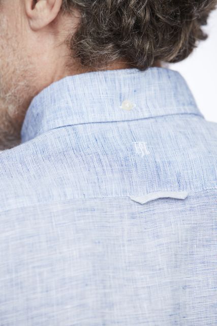 WHITE YARN LINEN SHIRT