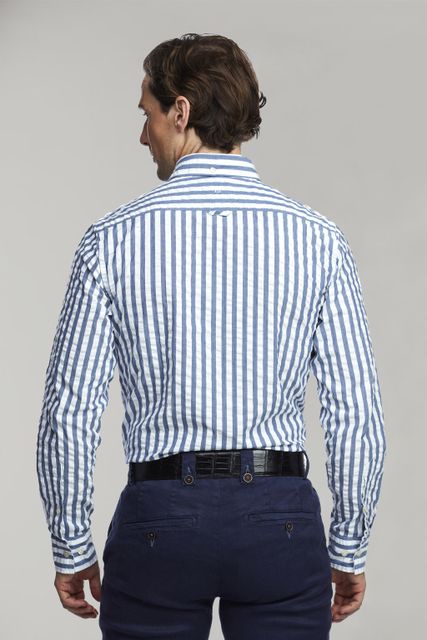 SEERSUCKER STRIPE SHIRT