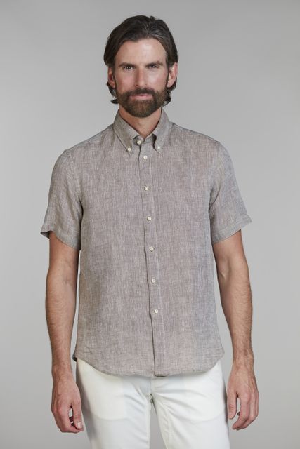 Short Sleeve Linen Shirt