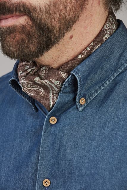 Teo Slub Denim Shirt