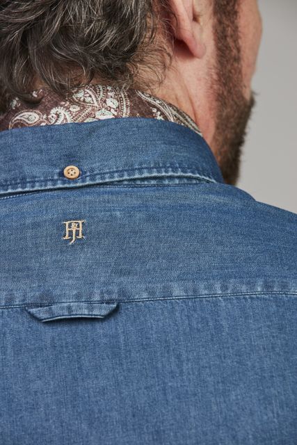 Teo Slub Denim Shirt