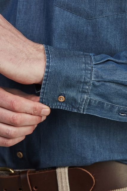 Teo Slub Denim Shirt